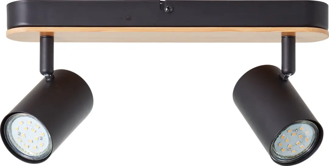Brilliant Niels Plafondlamp - 2x GU10 10W - Zwart