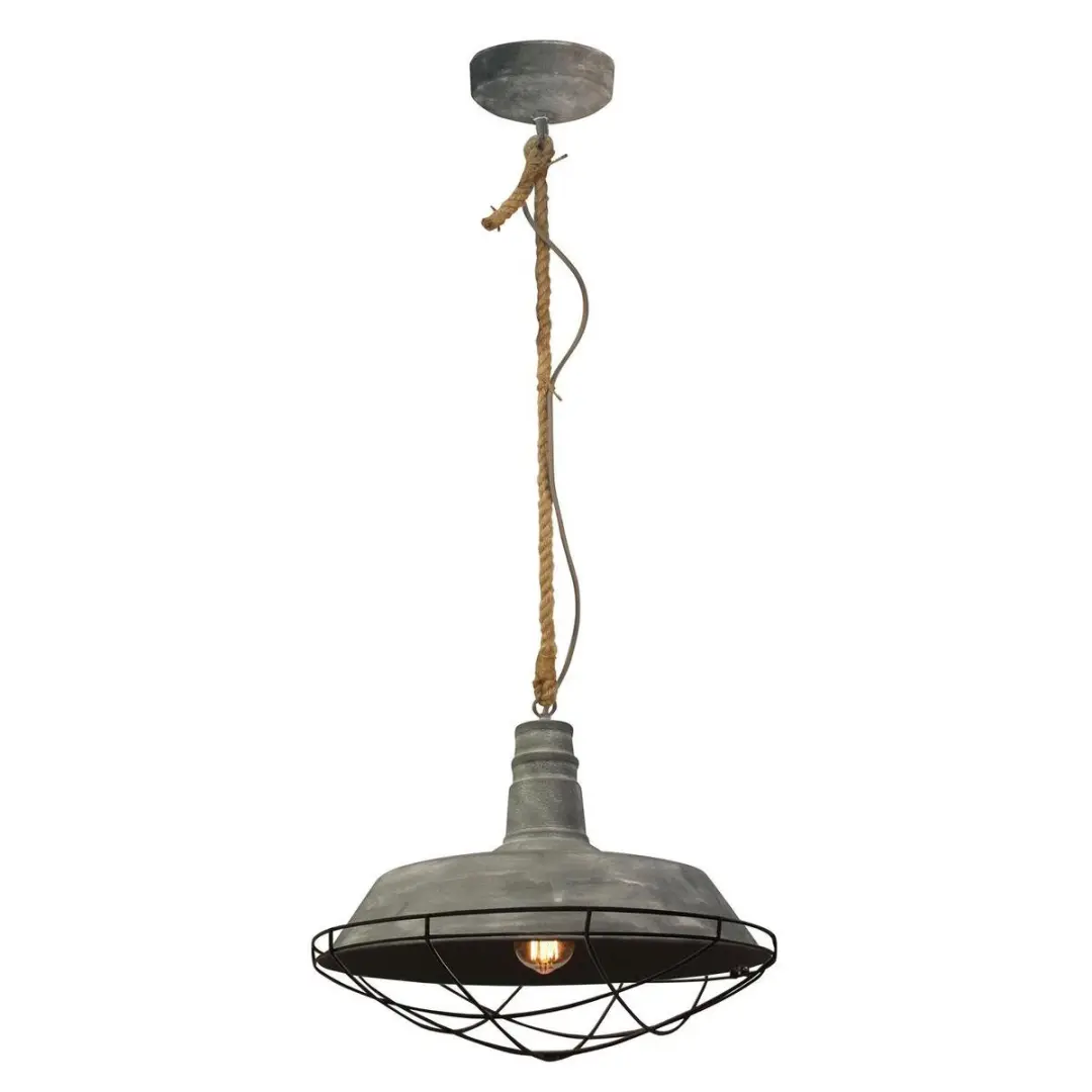 Brilliant ROPE Hanglamp Grijs - Ø47cm