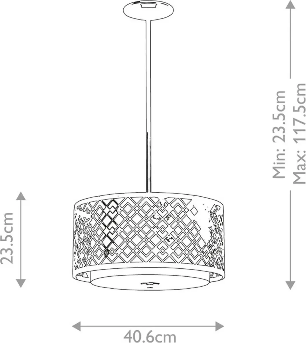 Elstead Lighting Ziggy LED Hanglamp - 2x E27 60W - Dimbaar - Goud