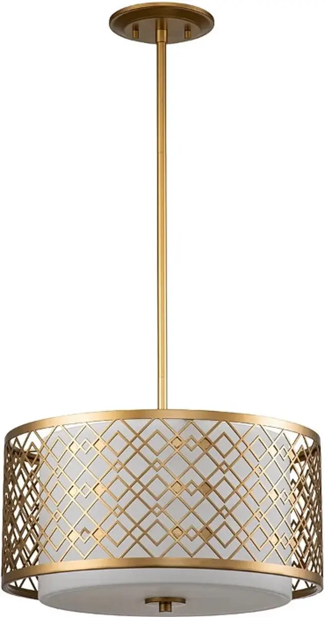 Elstead Lighting Ziggy LED Hanglamp - 2x E27 60W - Dimbaar - Goud