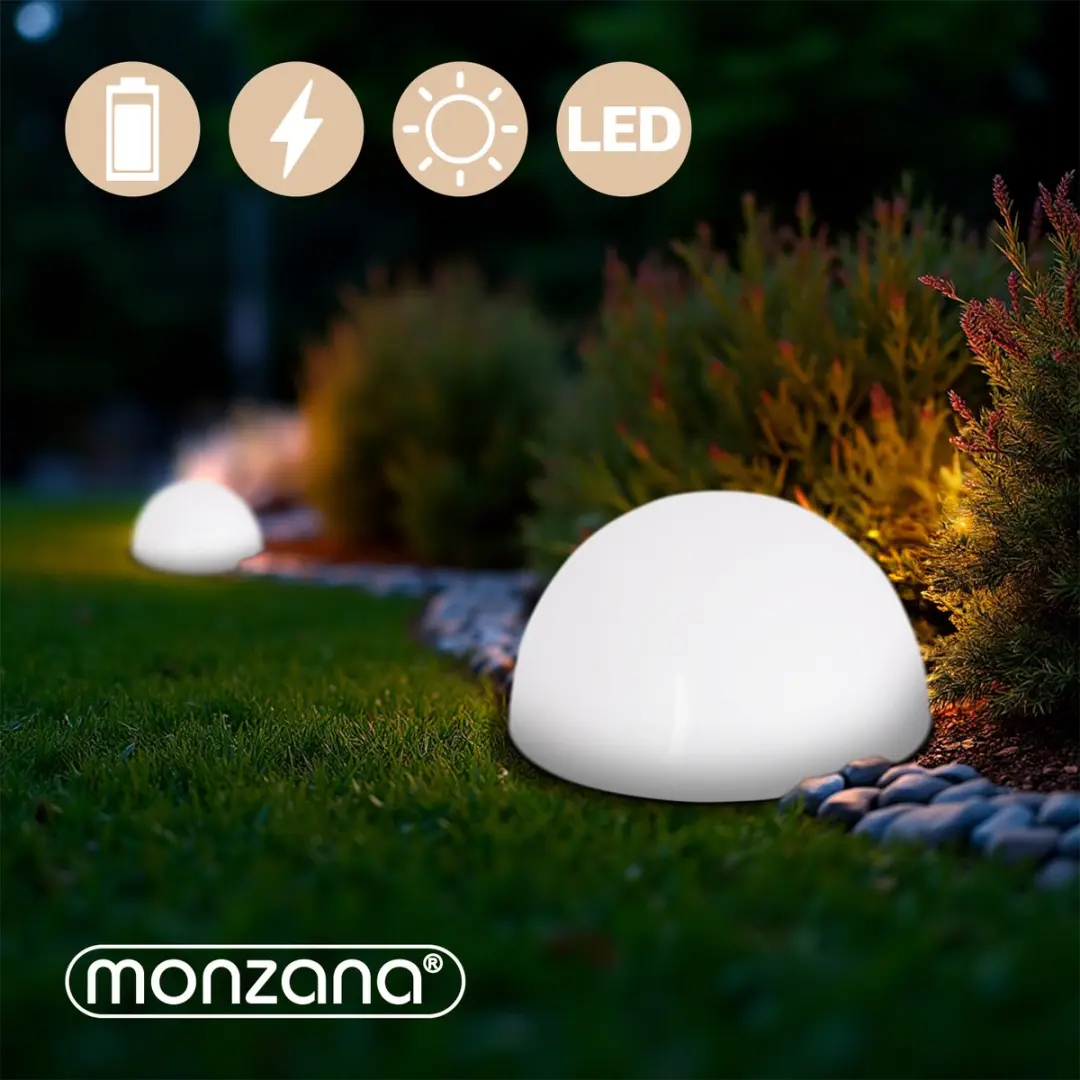 Monzana Solar Wandlamp Set 6 Stuks - IP44 Wit