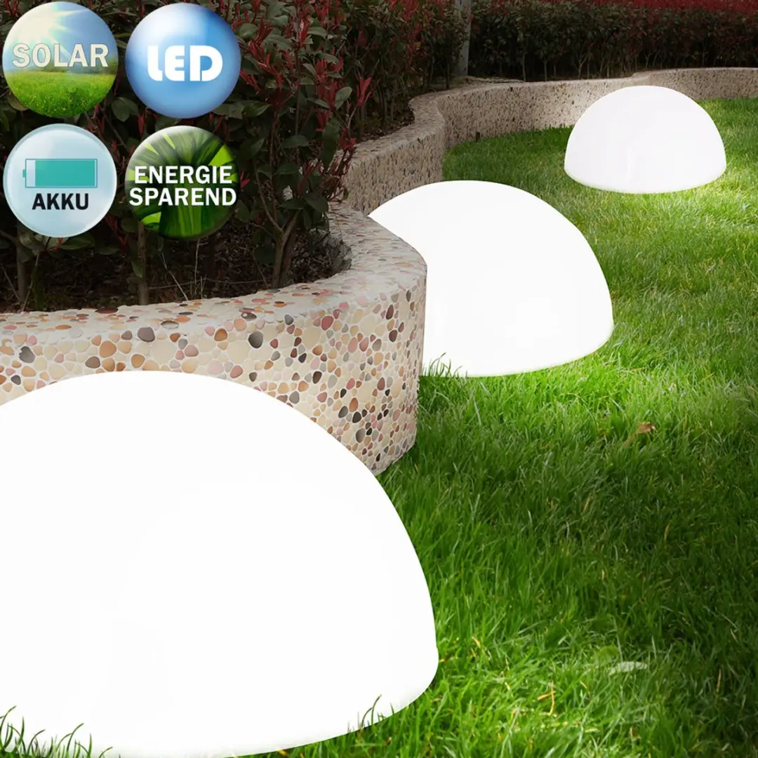 Monzana Solar Wandlamp Set 6 Stuks - IP44 Wit