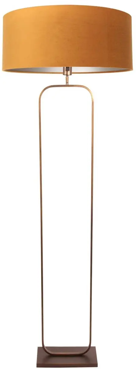Steinhauer Vloerlamp 4828BR - 147cm - Brons met gouden kap