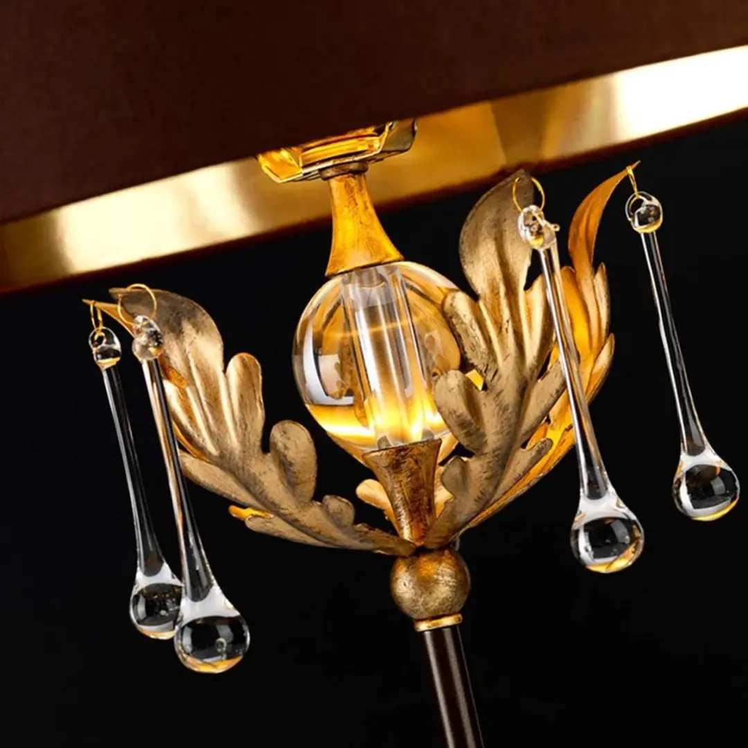 Elstead Amarilli LED Tafellamp - 60W - Ø43cm - Brons met goudpatina - afbeelding 6 van 6