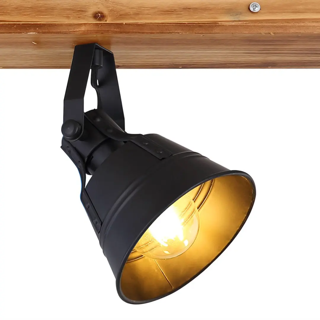 Globo Plafondlamp Spotlight Metaal 4x E27 82x24cm - Zwartbruin