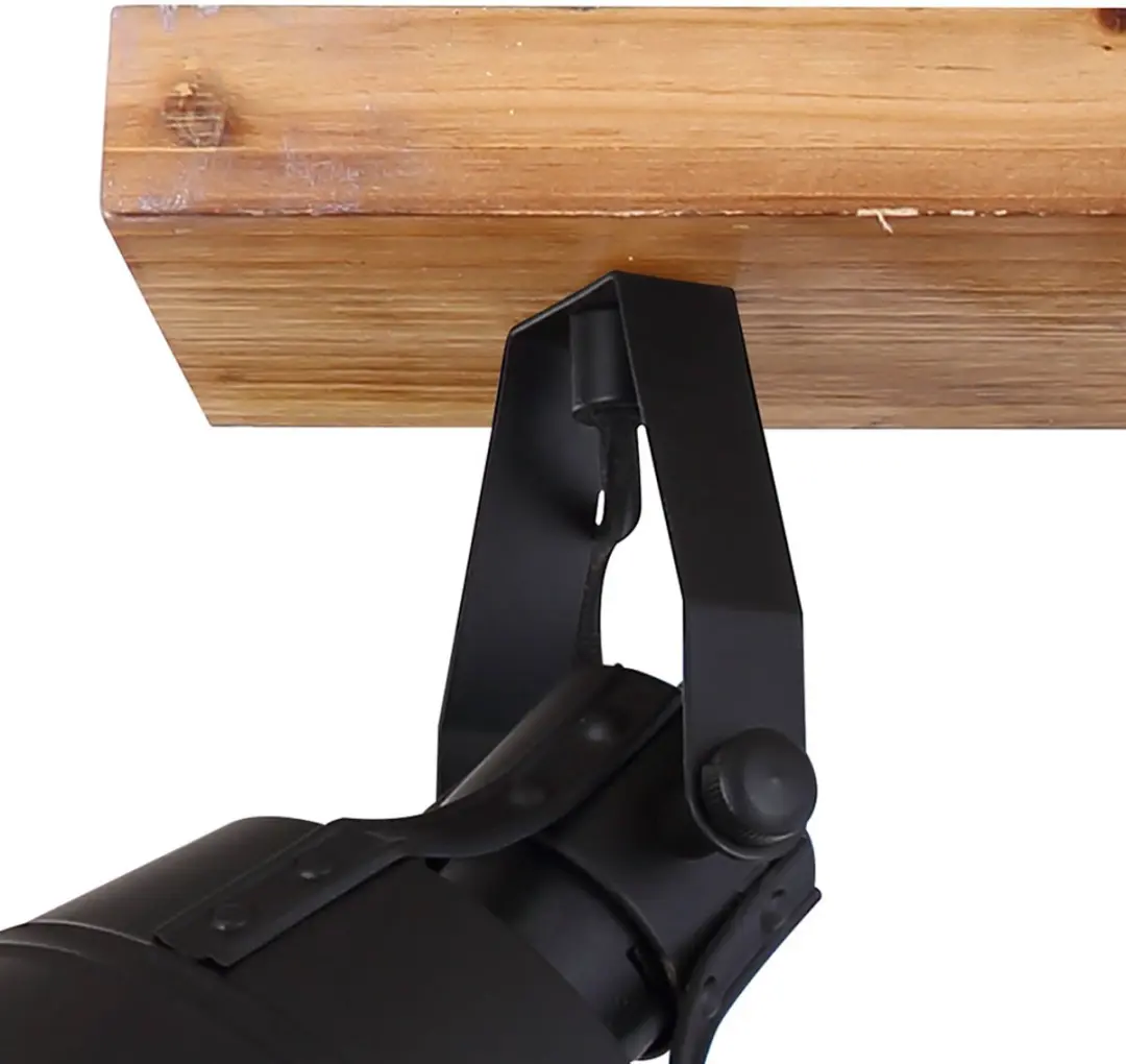 Globo Plafondlamp Spotlight Metaal 4x E27 82x24cm - Zwartbruin
