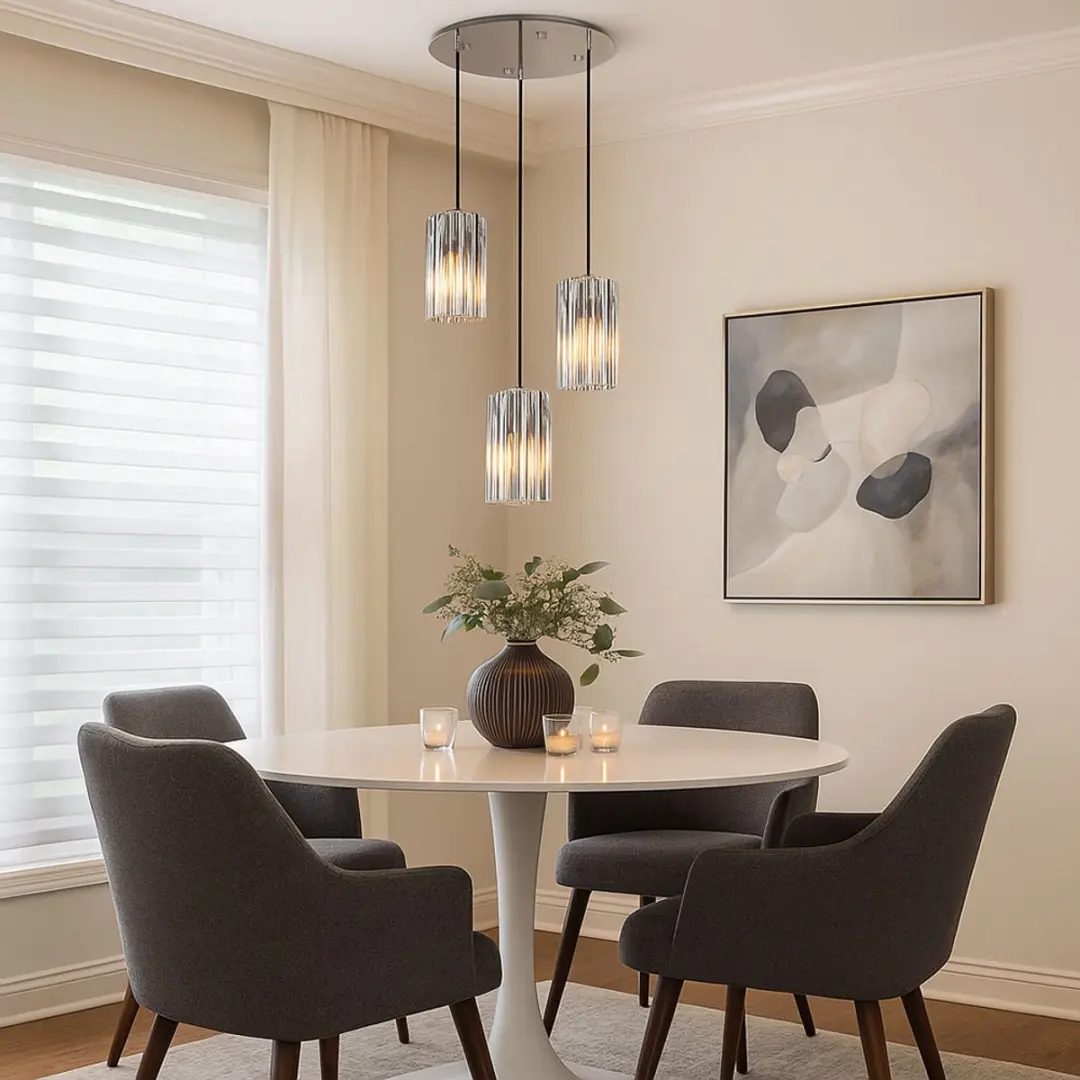 Globo Cayden Hanglamp - 3 Lichtpunten - Staal - Ø39cm