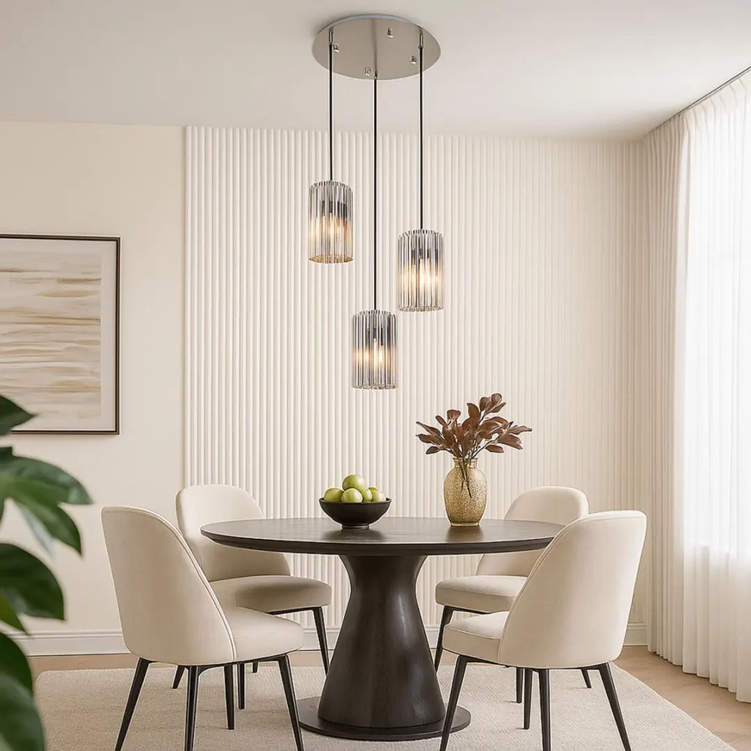Globo Cayden Hanglamp - 3 Lichtpunten - Staal - Ø39cm - afbeelding 6 van 6