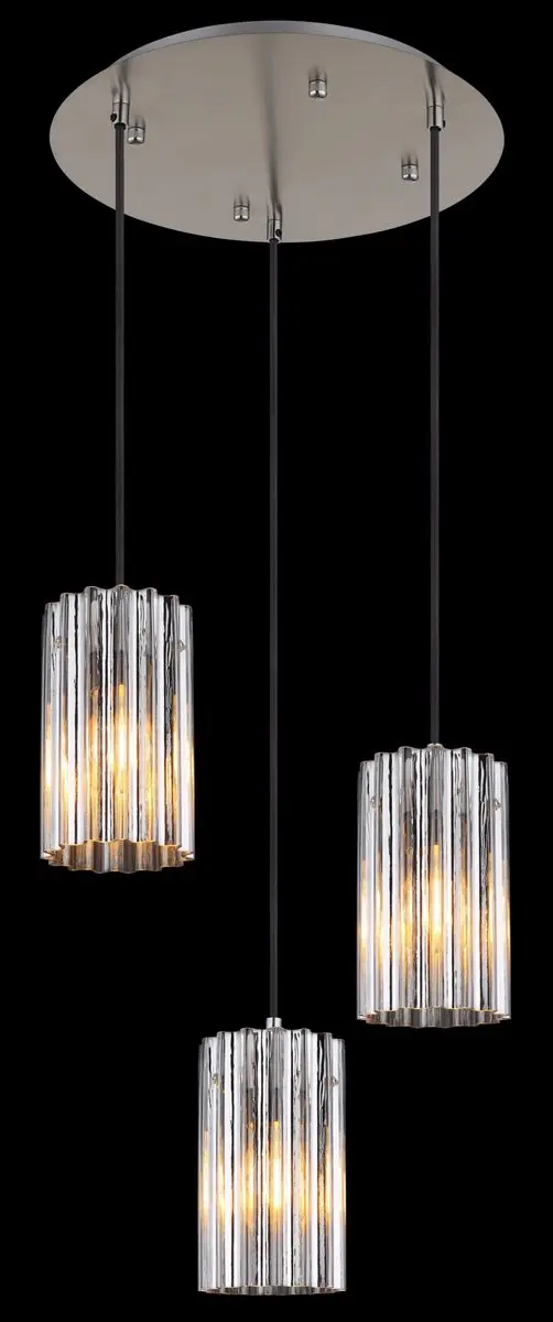 Globo Cayden Hanglamp - 3 Lichtpunten - Staal - Ø39cm