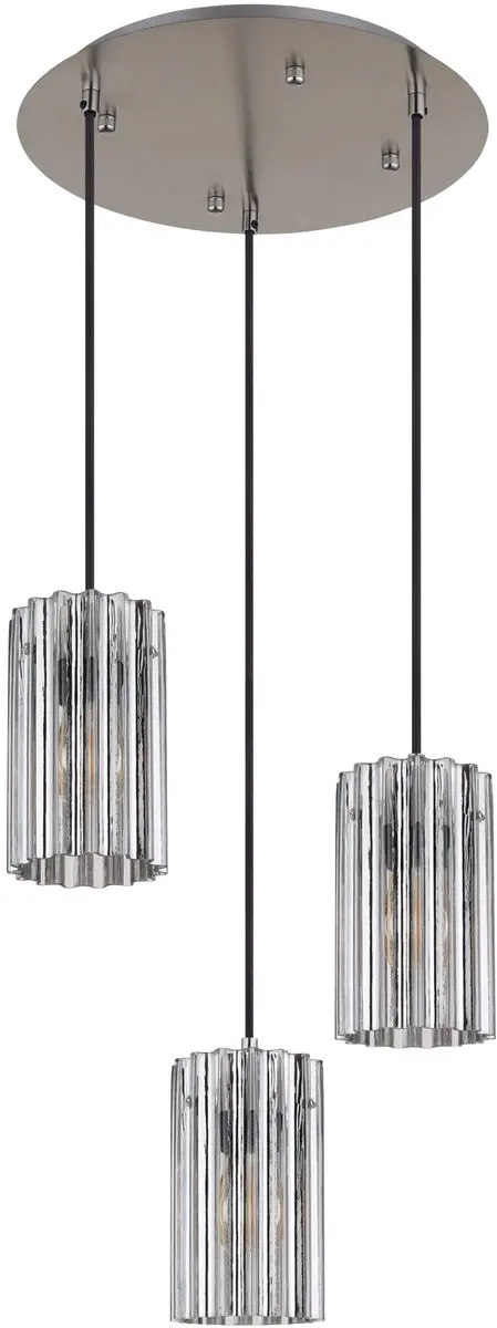 Globo Cayden Hanglamp - 3 Lichtpunten - Staal - Ø39cm