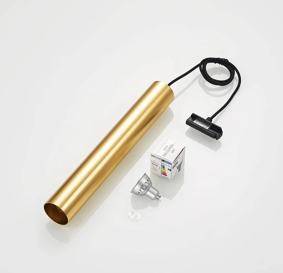 Lindby 1-fase Railverlichting 1 Lichtpunt GU10 - Zwart/Goud
