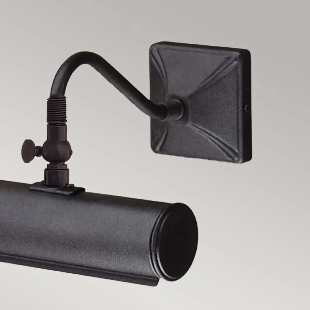 Elstead Picture Light LED - 1x E14 40W - Dimbaar - Zwart