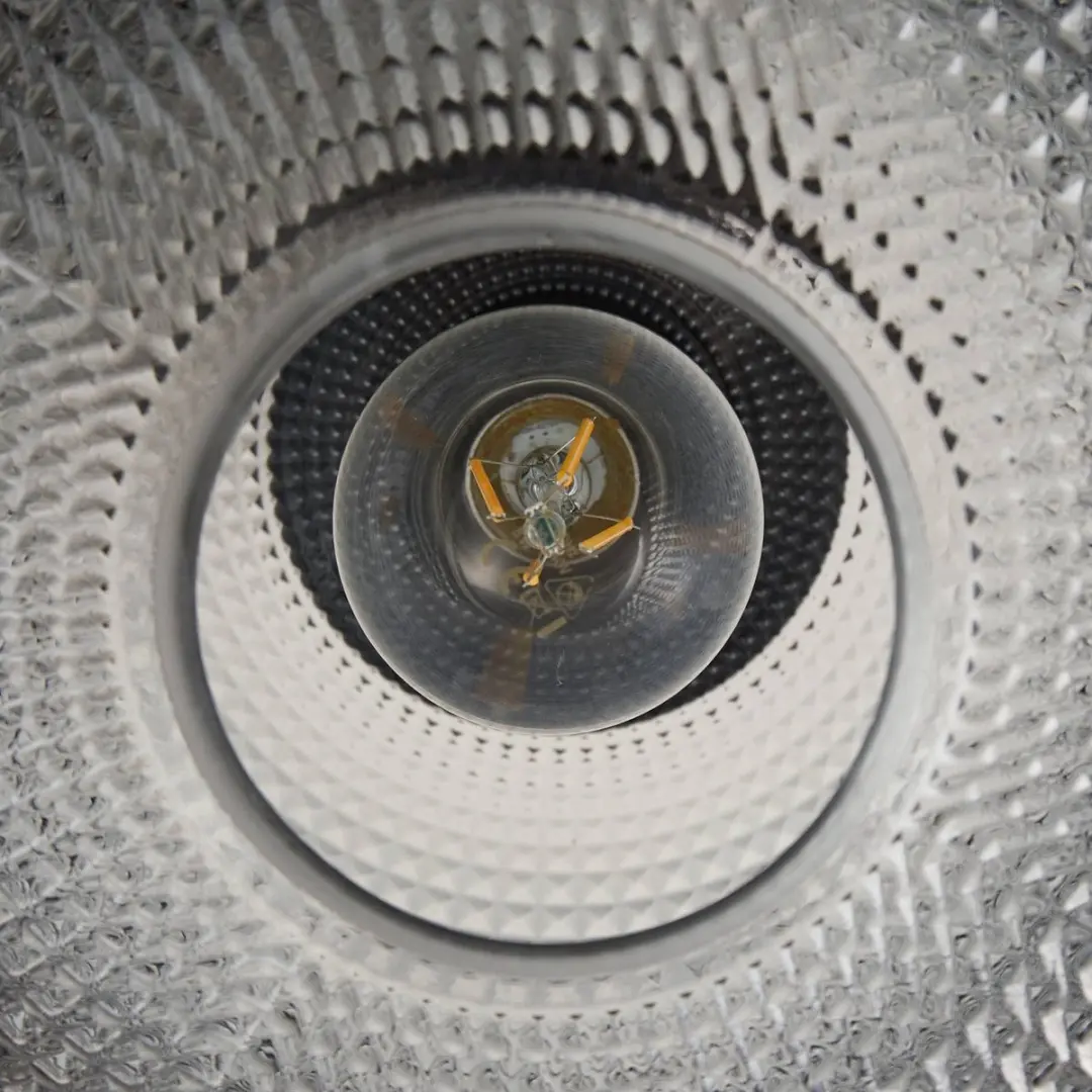Lindby Plafondlamp 1 Licht - Ø25cm - Rookgrijs/Zandzwart