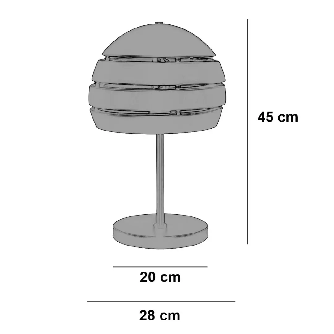Freelight Djarin Tafellamp - 28cm - Zwart/Goud