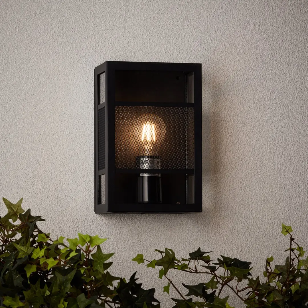 Brilliant Getta Buitenlamp E27 IP44 - Zwart