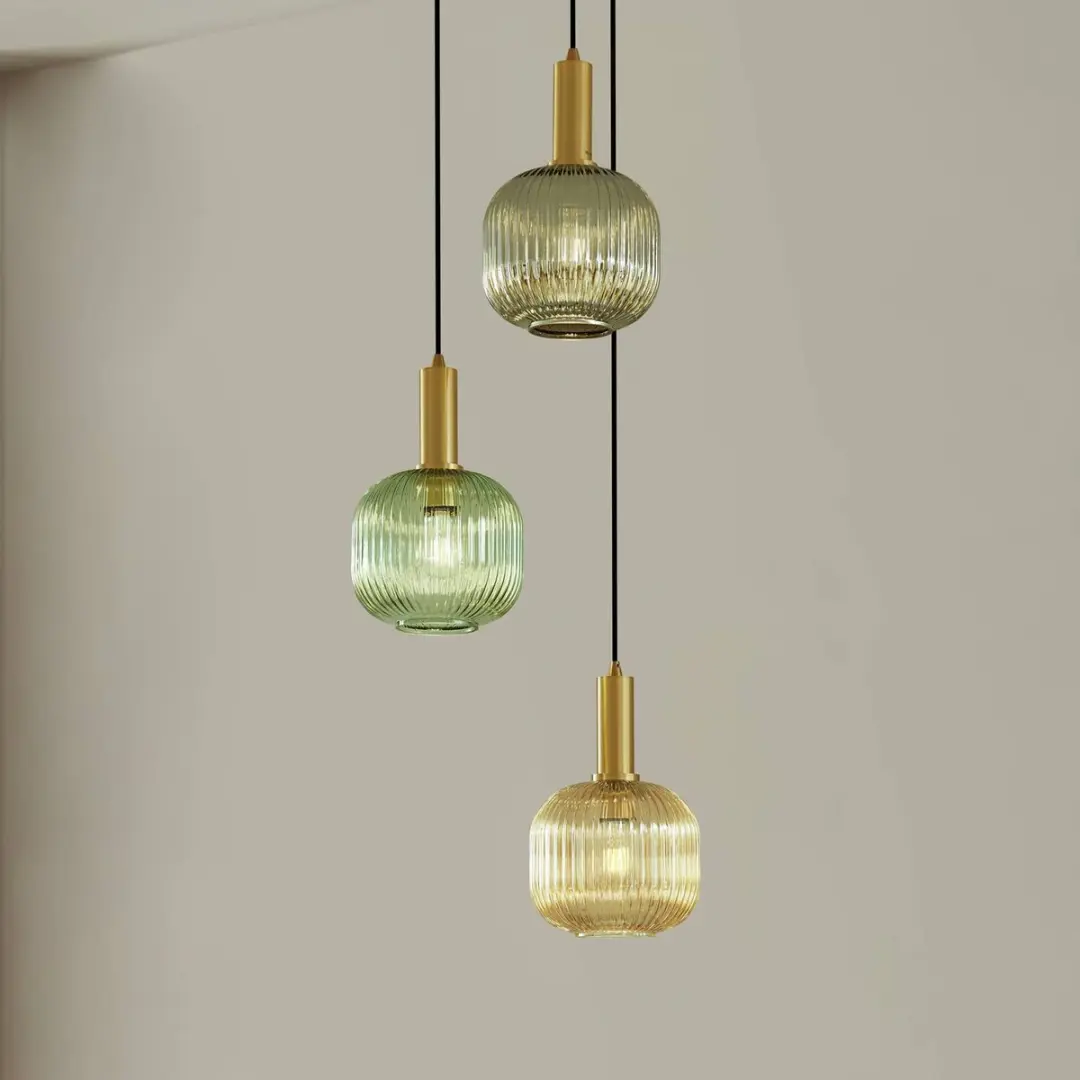 Lindby Hanglamp 3-lichts Glas