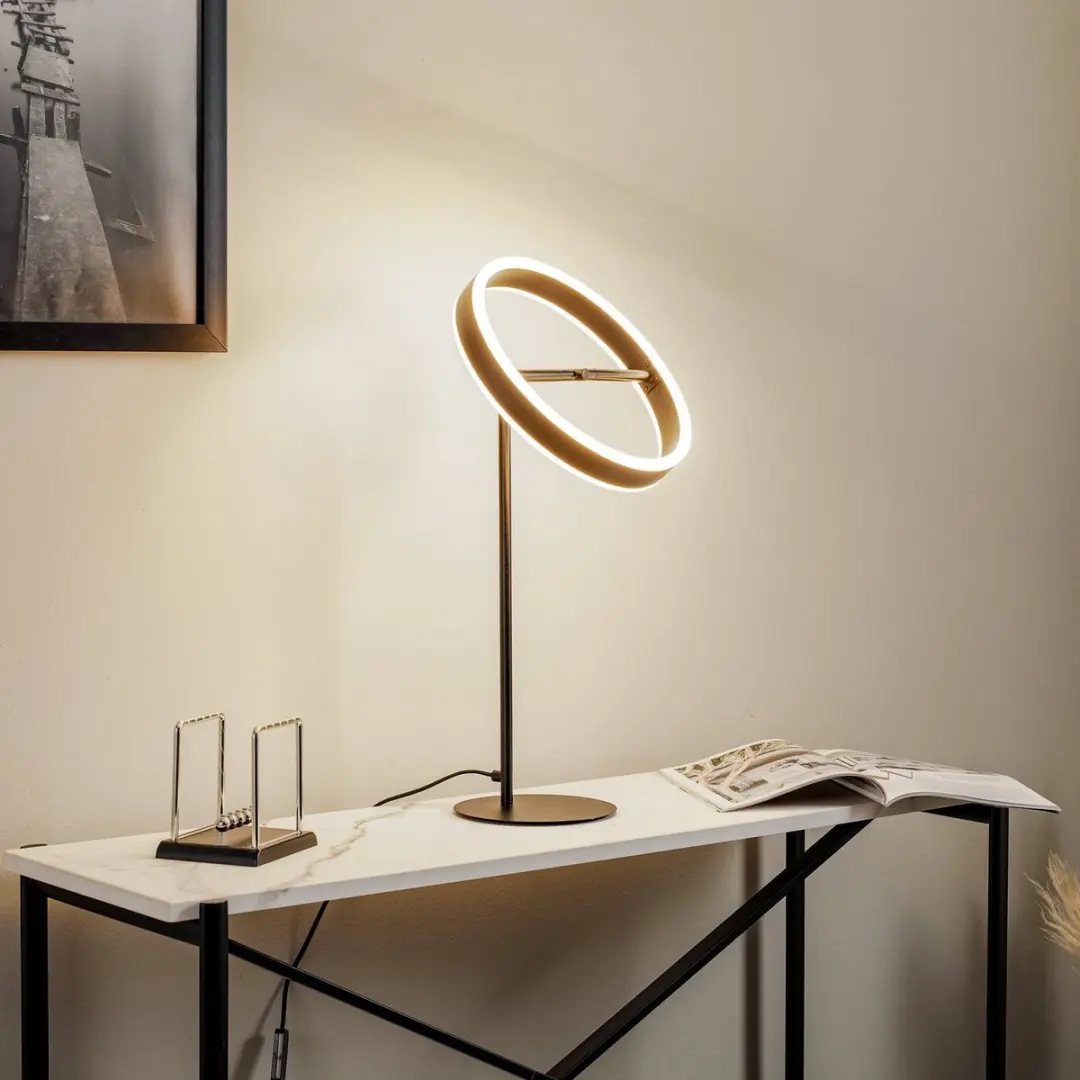 Lucande LED Tafellamp 1 Licht - 30cm - Zwart