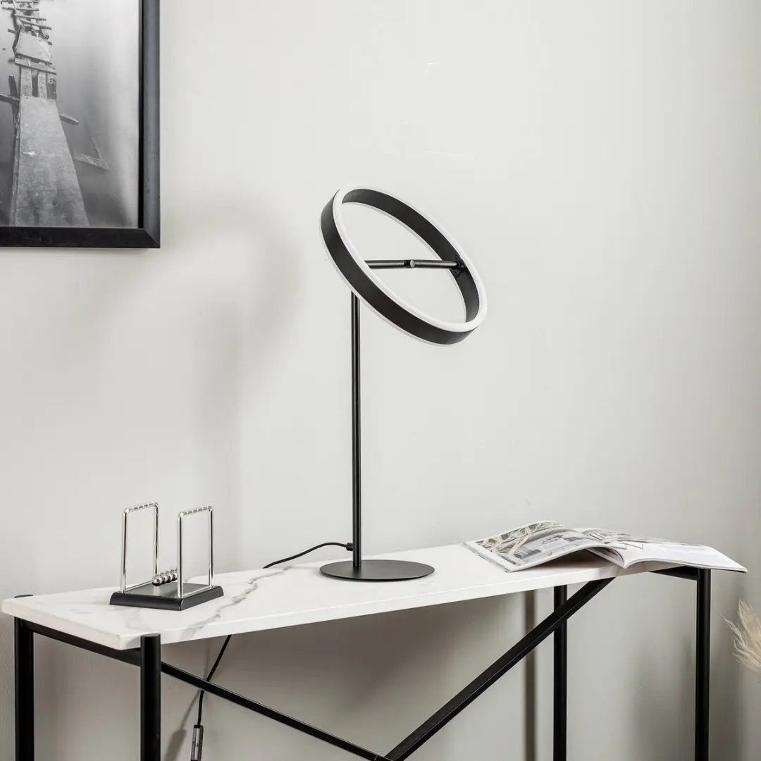 Lucande LED Tafellamp 1 Licht - 30cm - Zwart