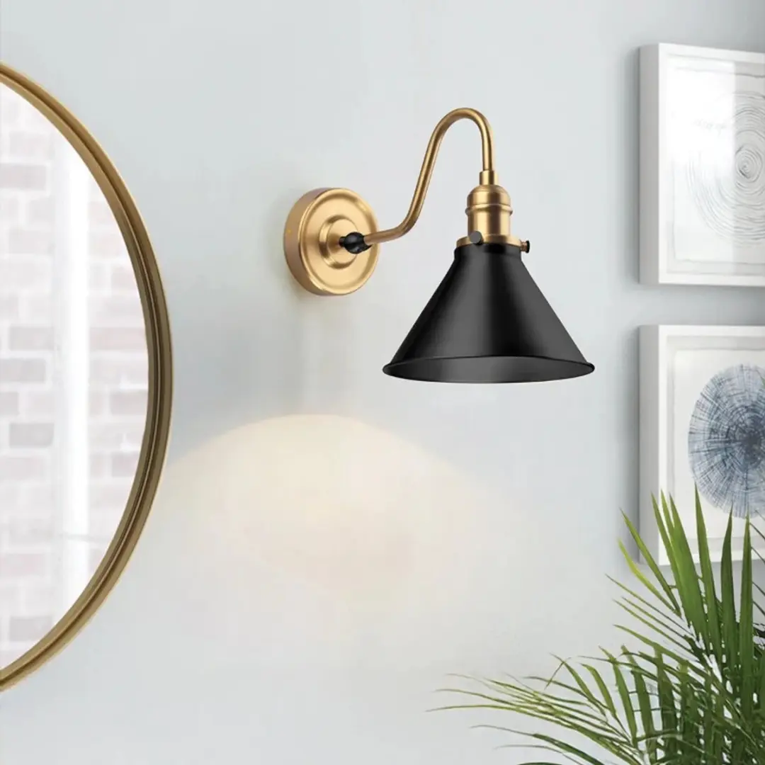 Elstead Provence LED Wandlamp E27 - 60W - Messing