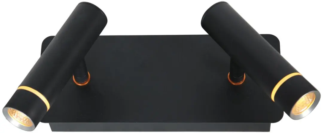 Steinhauer Volari 4713ZW Wandlamp - 2 Lichts - Zwart