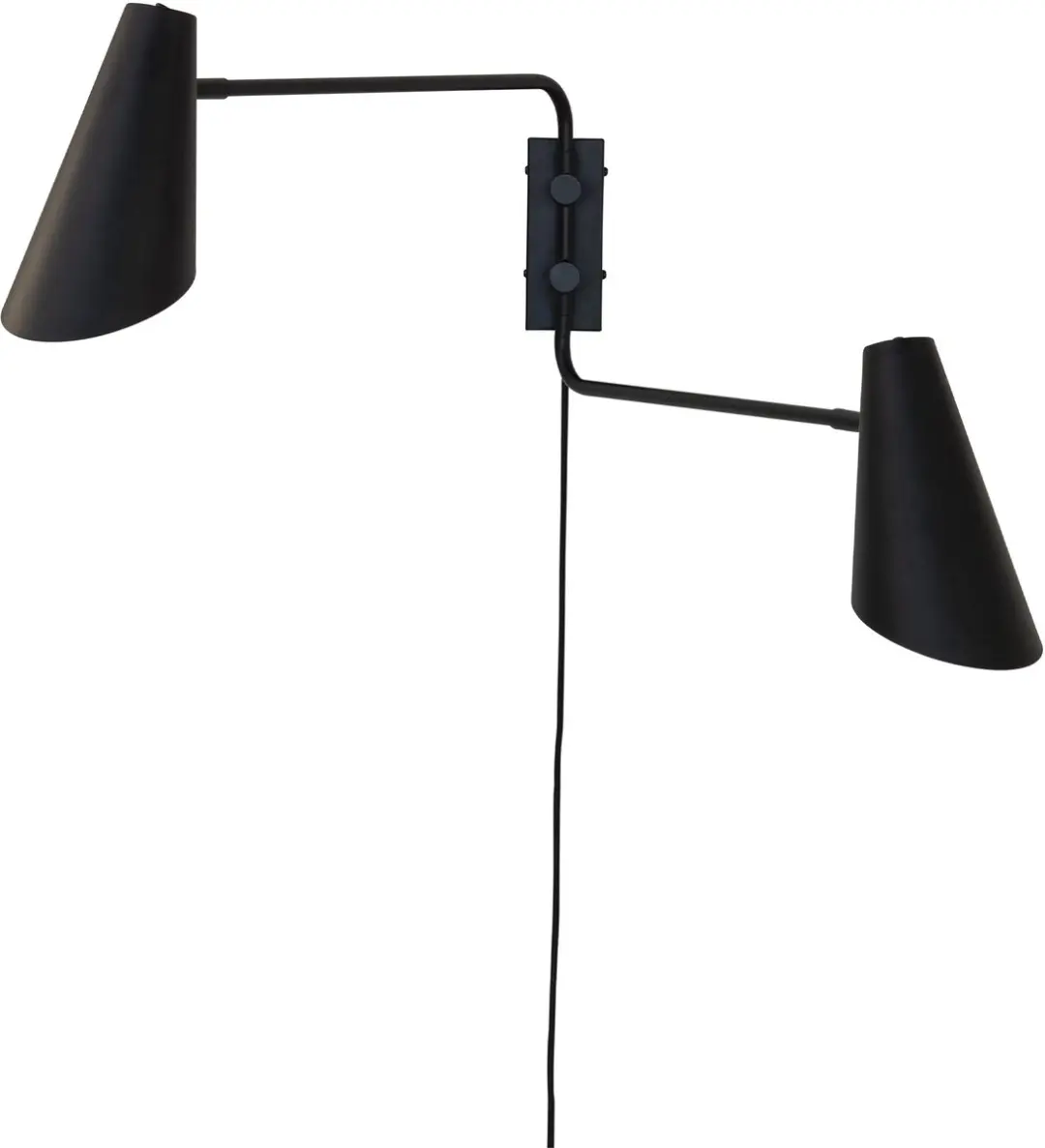 Dyberg Larsen Wandlamp H46cm - 5W - Zwart