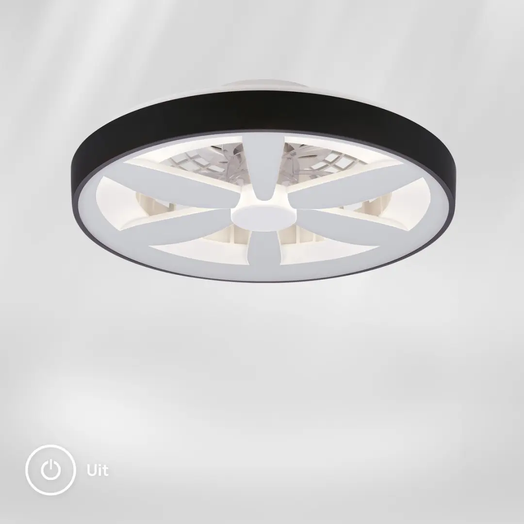 Briloner Air Plafondventilator RGB - Ø48cm Zwart