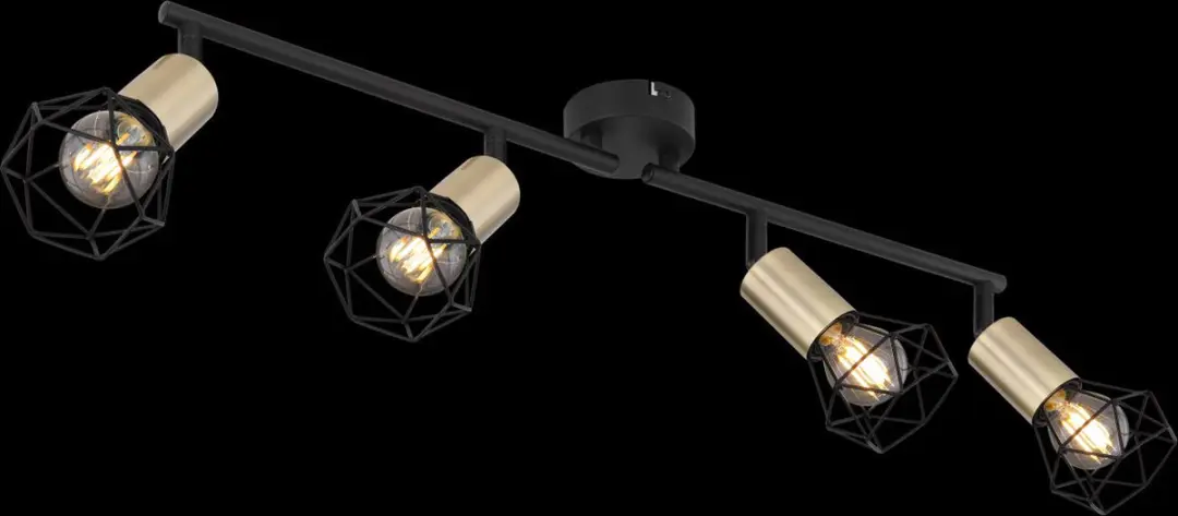 Globo Plafondlamp Modern Zwart
