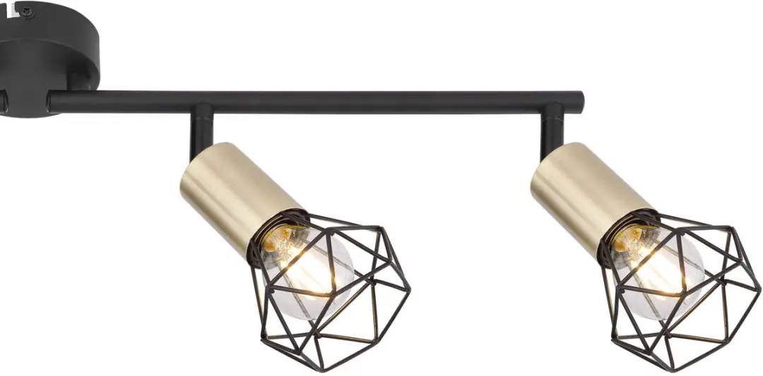 Globo Plafondlamp Modern Zwart - 4x E14 40W