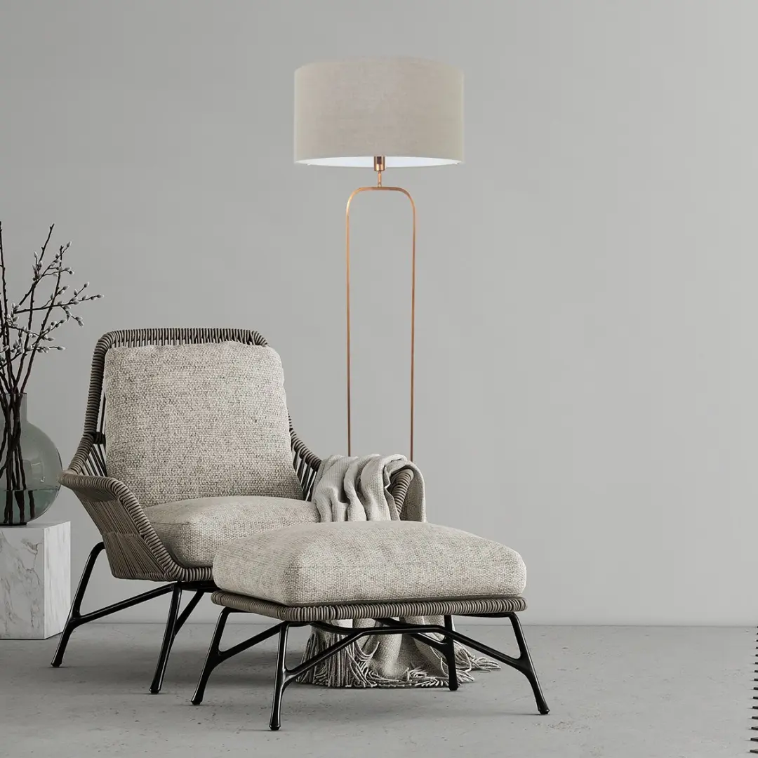 Steinhauer Vloerlamp 4830BR - 147cm - Bruin