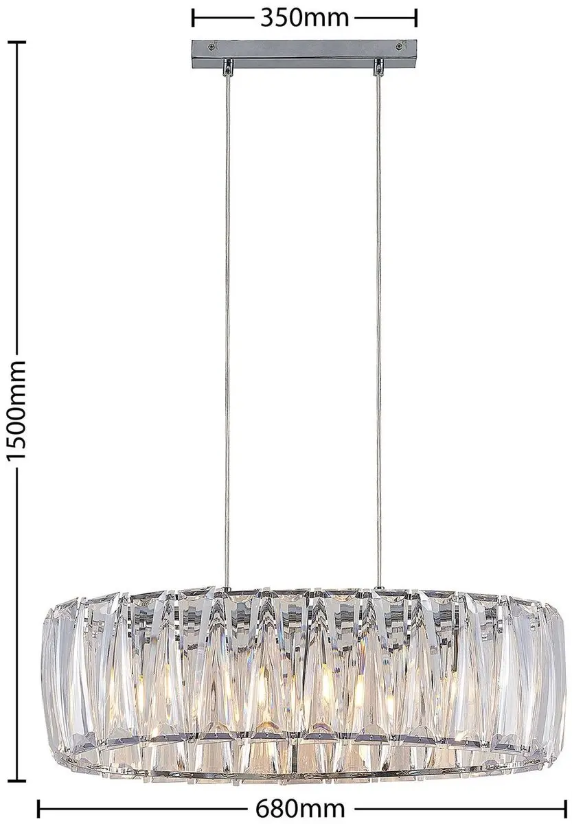 Lindby Hanglamp 3-lichts Acryl