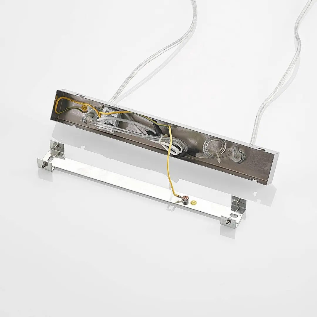 Lindby Hanglamp 3-lichts Acryl - Ø68cm - Transparant/Chroom