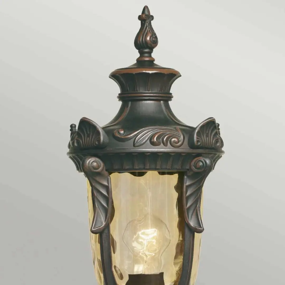 Elstead Mini LED Tuin Pilaar Philadelphia E27 60W - Old Bronze
