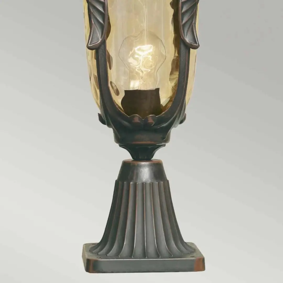 Elstead Mini LED Tuin Pilaar Philadelphia E27 60W - Old Bronze