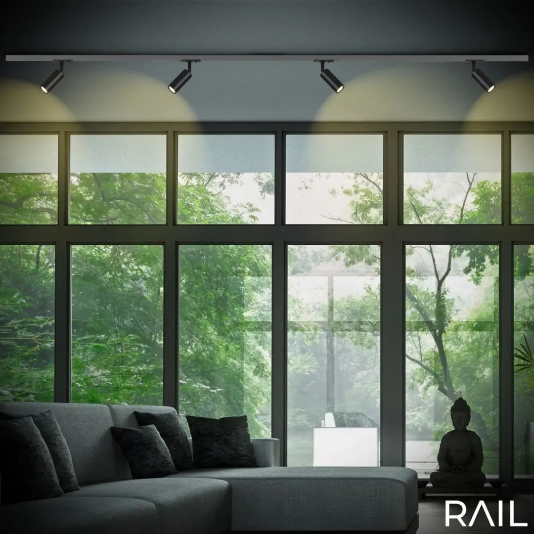 Briloner Railspot Opbouwspot 5.5W - Zwart - 3000K