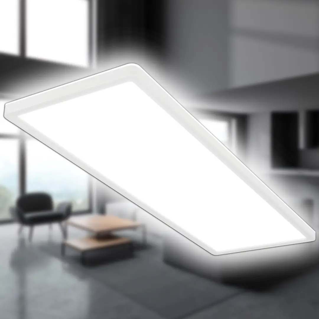 Briloner Slim LED Plafondlamp 58x20cm - 4.000K Wit