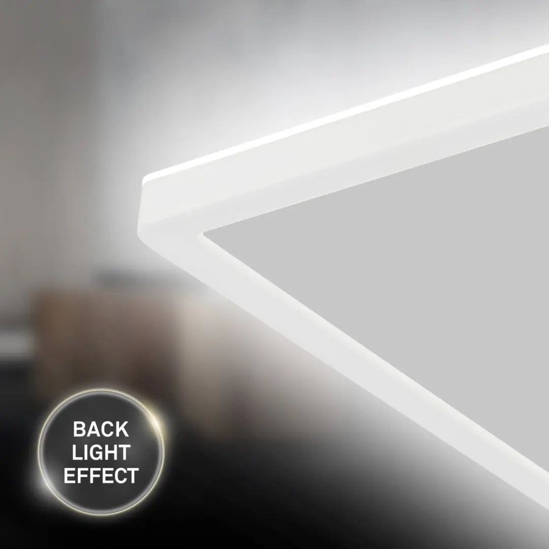 Briloner Slim LED Plafondlamp 58x20cm - 4.000K Wit