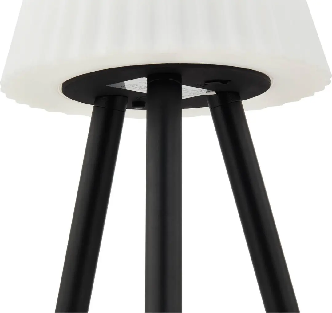 Lindby Terraslamp met Dimmer 1 Licht - Wit/Zwart