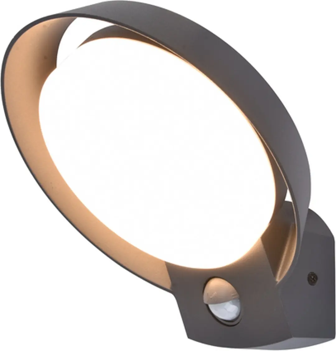 Lutec Polo LED Wandlamp Donkergrijs 1100Lm