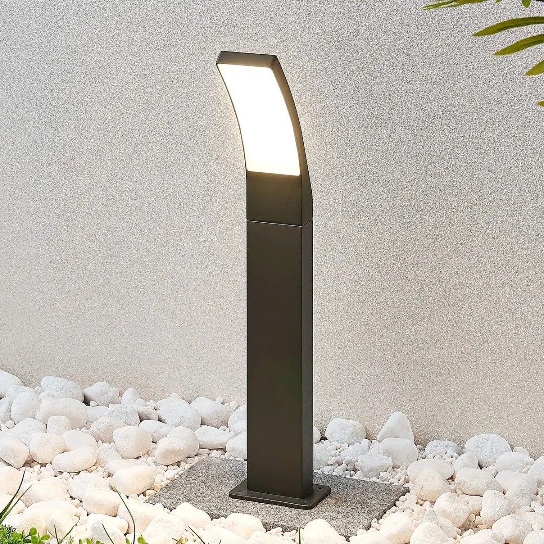 Lindby LED Buitenlamp 9.86W - Antraciet/Opaalwit - afbeelding 6 van 6