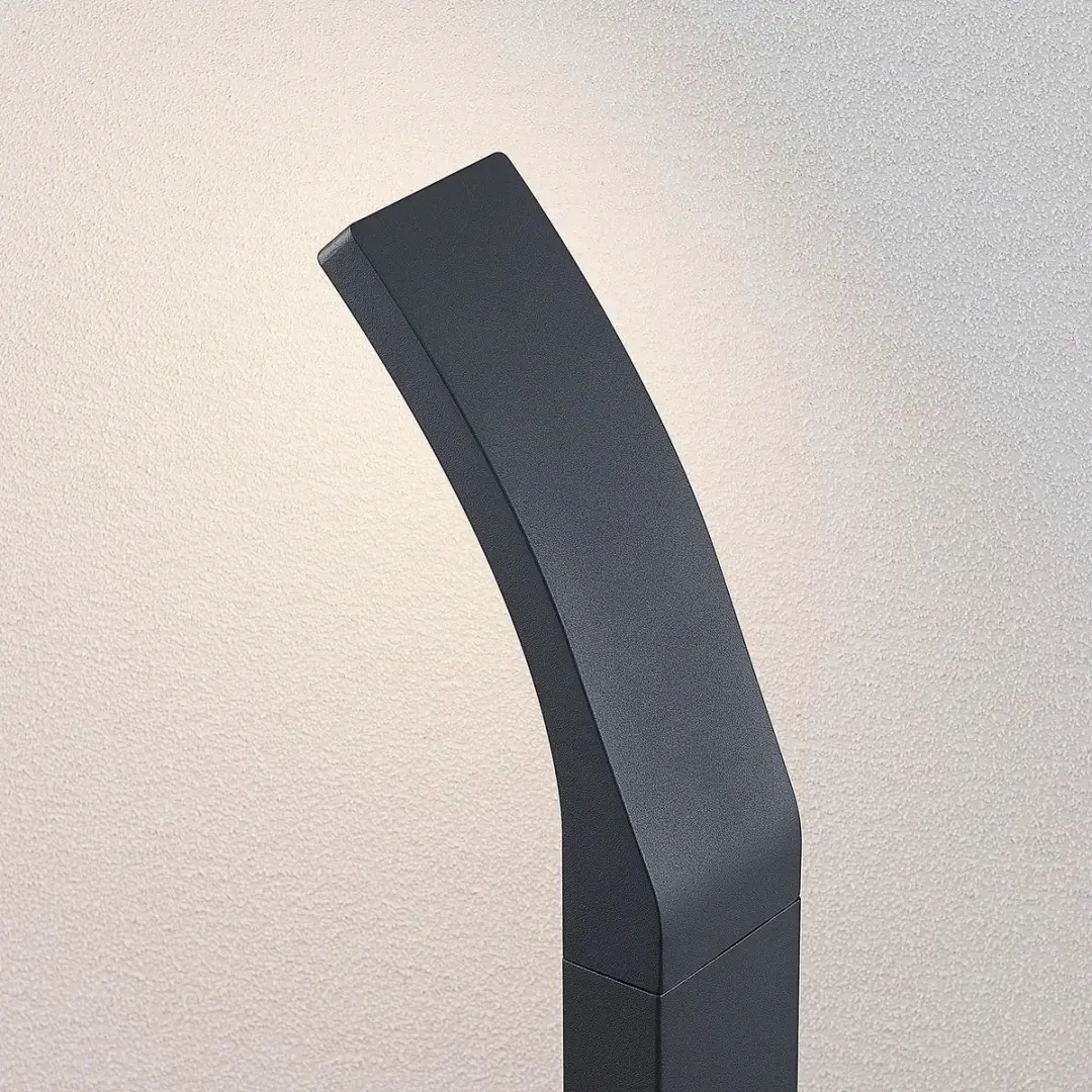 Lindby LED Buitenlamp 9.86W - Antraciet/Opaalwit