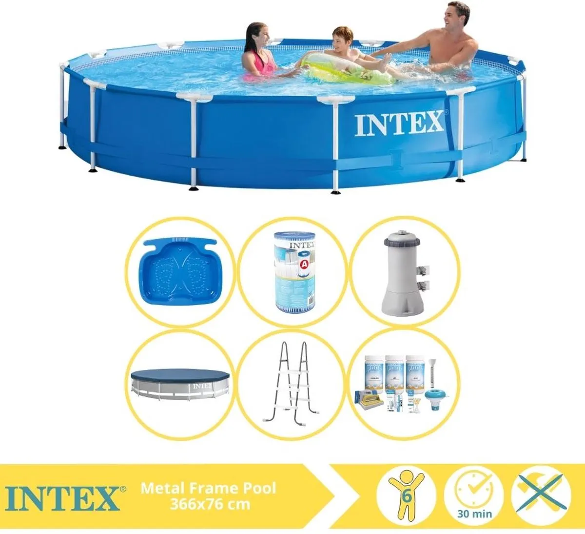 Intex Metal Frame Zwembad 366x76cm