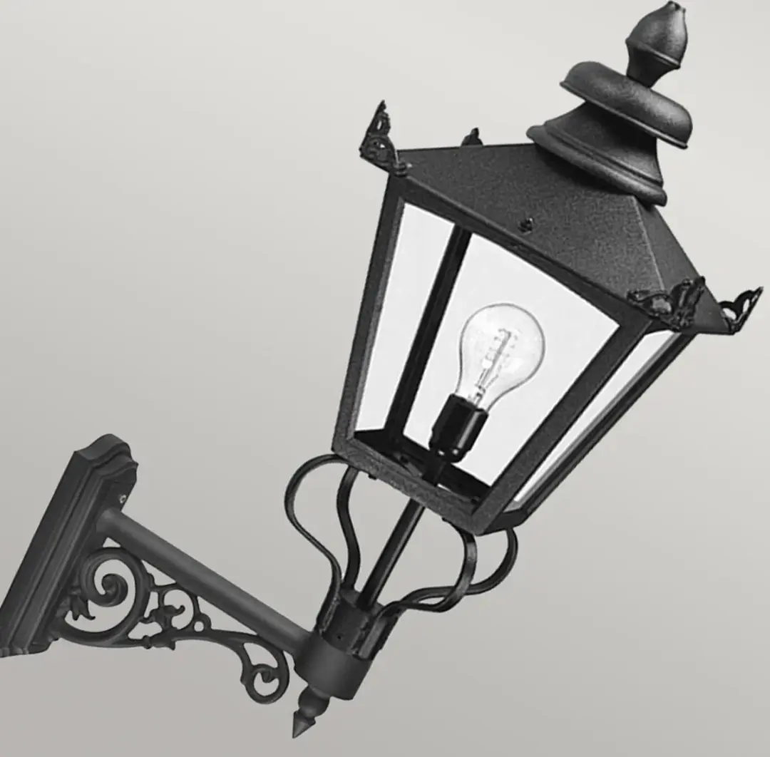 Elstead Lighting Grampian LED Wandlamp E27 60W - IP44 - Dimbaar - Zwart