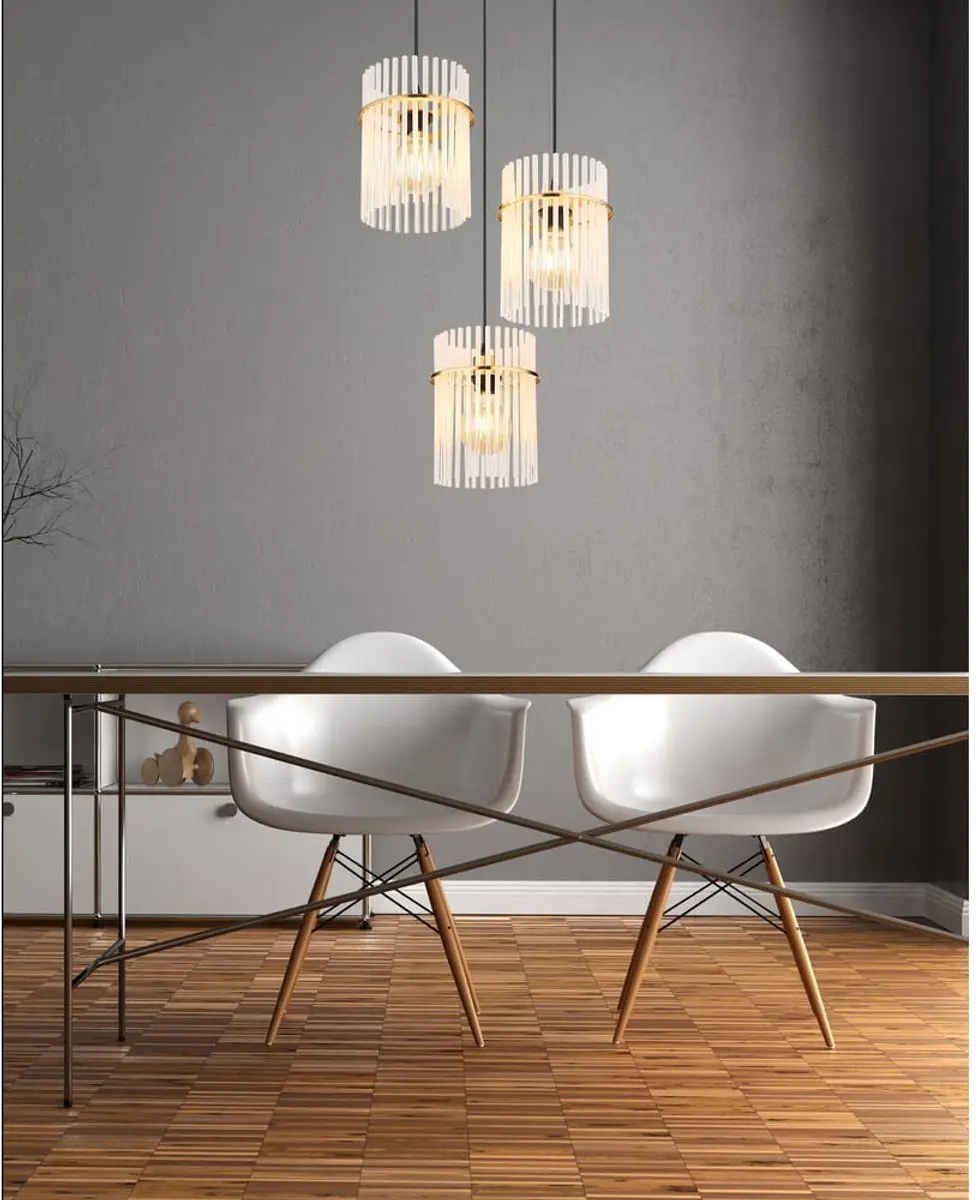 Globo Gorley Hanglamp - 3 Lichtpunten - Ø47cm - Goud