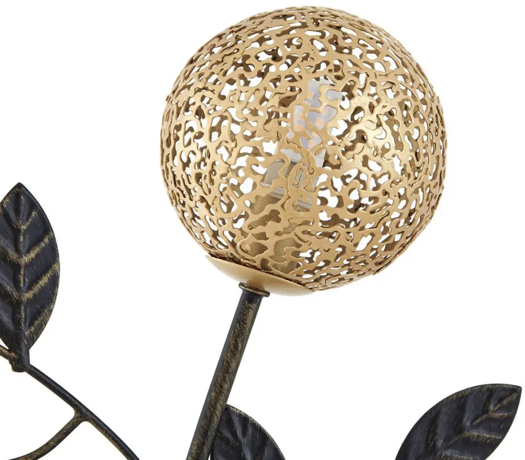 Lucande Vloerlamp 3-licht IJzer H160cm - Zwart/Goud