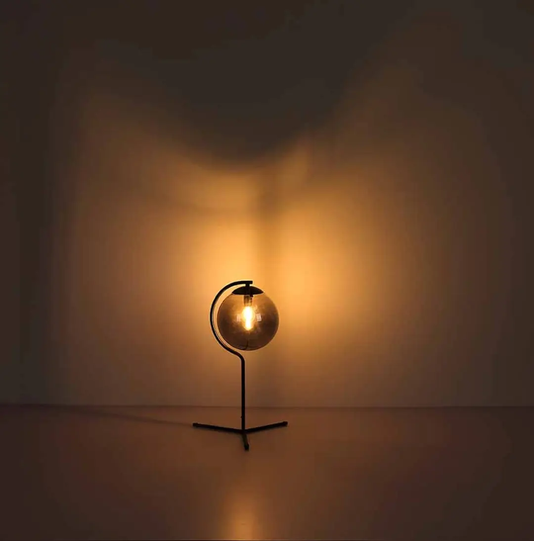 Globo Porry Vloerlamp - Zwart - Ø66cm - 4x E14