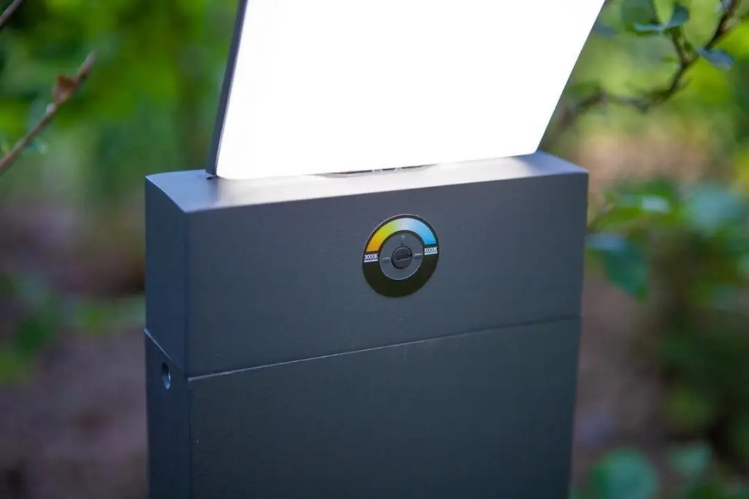 Lutec Pano LED Tuinpaal 17.5W - Donkergrijs