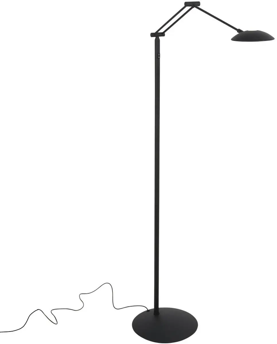 Steinhauer Daphne 2 Vloerlamp - 10W Warm Wit Licht - Zwart