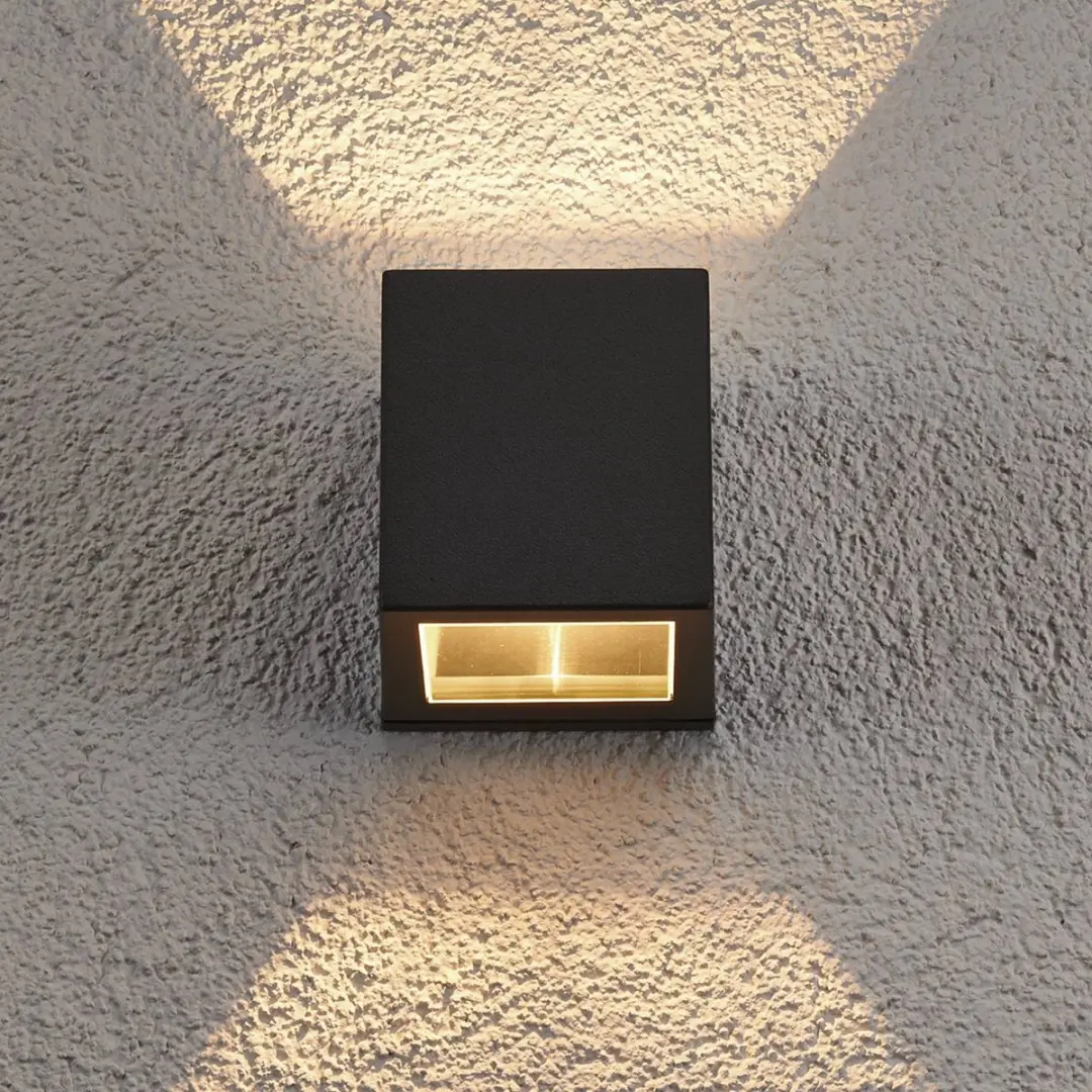 Lucande Wandlamp Buiten 1 Licht G9 40W - Donkergrijs