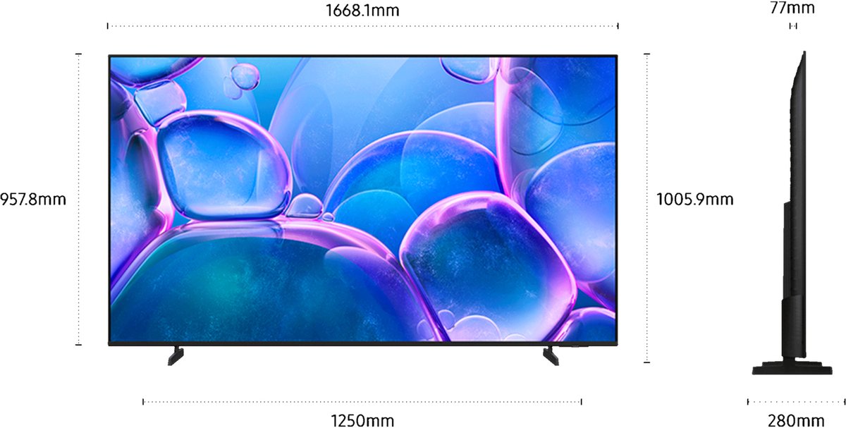 Smart TV Samsung TU75U7005FKX 75 75" 4K Ultra HD LED HDR