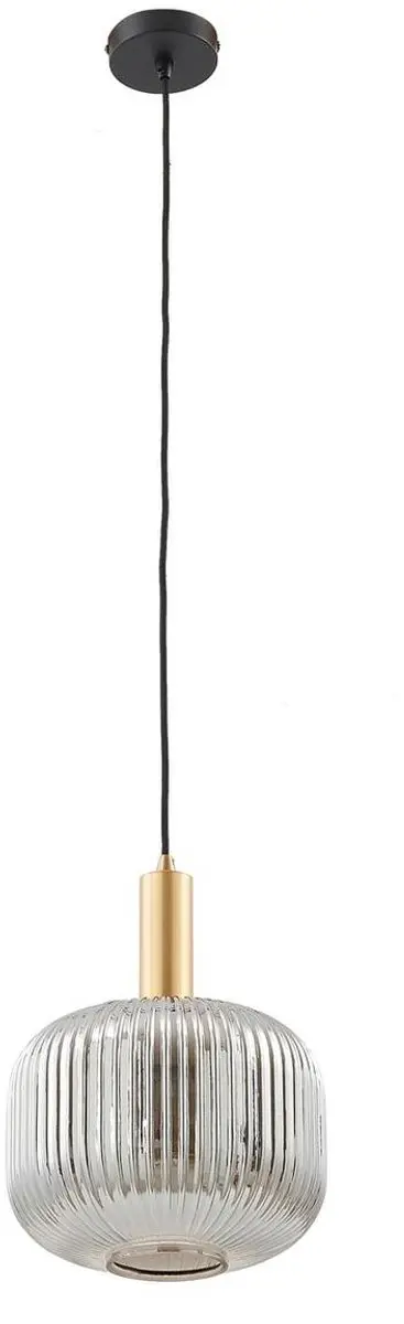 Lindby Hanglamp 1 Licht - Rookgrijs/Goud